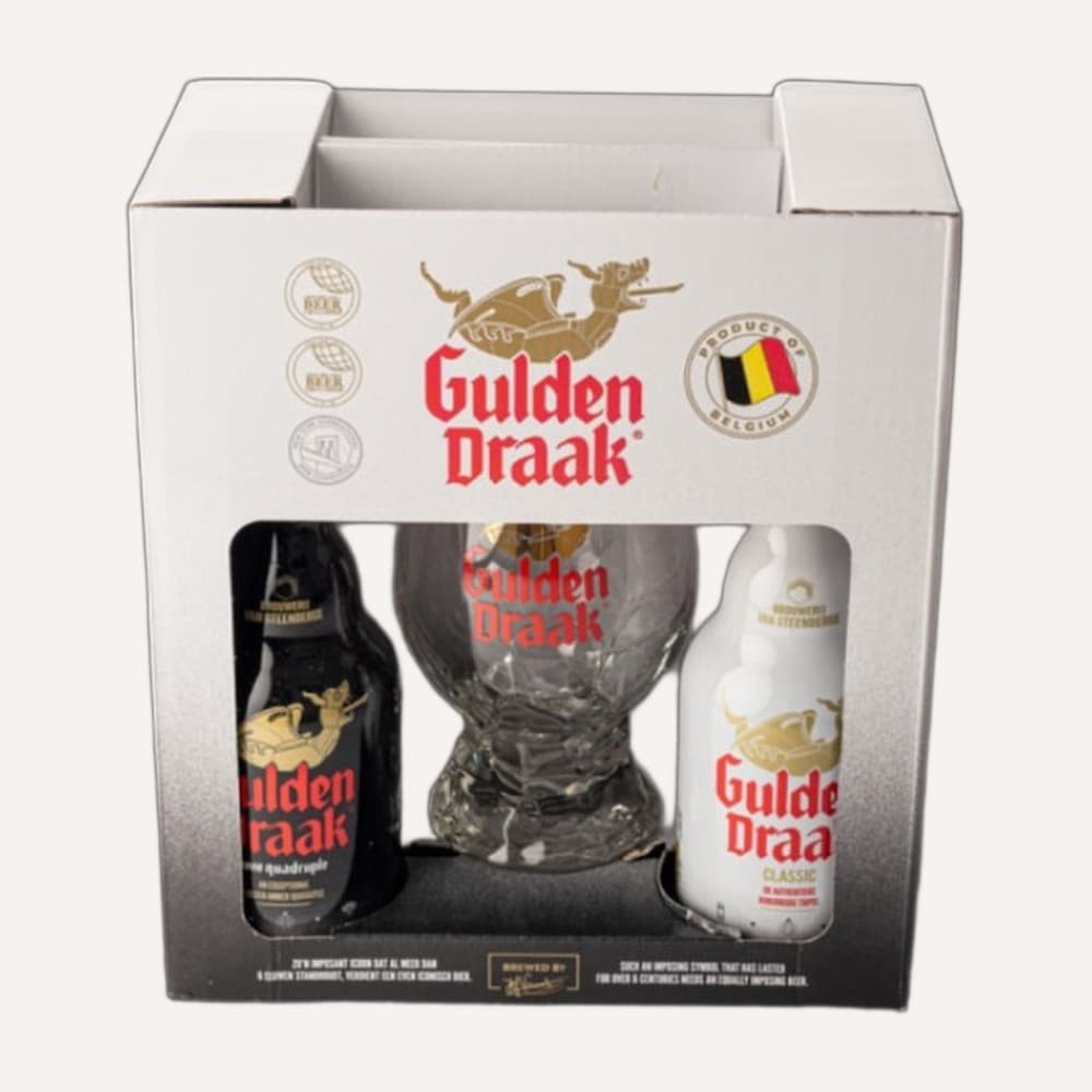 Gift Pack Gulden Draak · 2 cervezas 330 ml y 1 copa