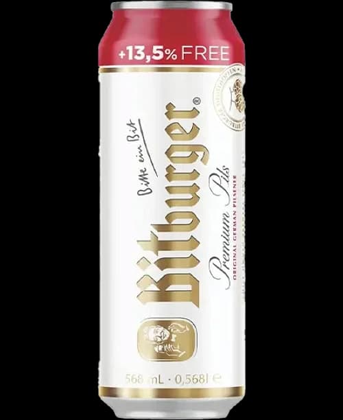 Cerveza Bitburger Lata 568 ml