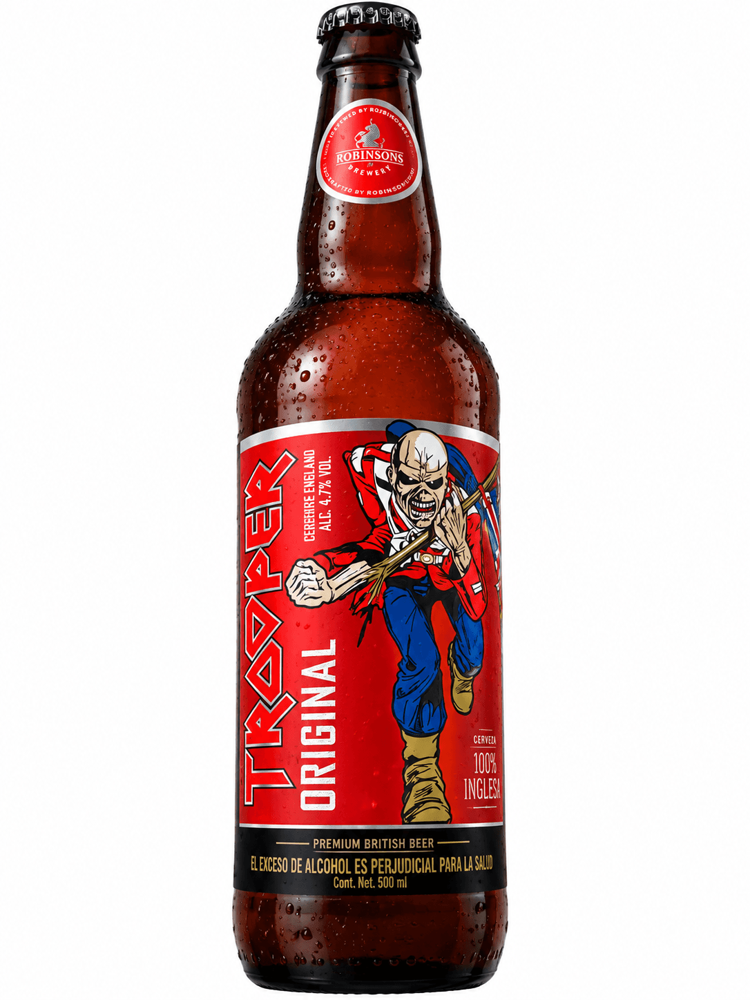 Trooper Iron Maiden Botella